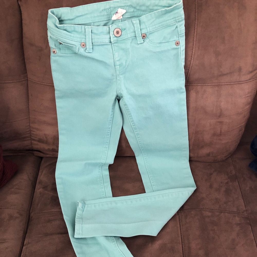 Wet Seal Seafoam Green Jeans 0
